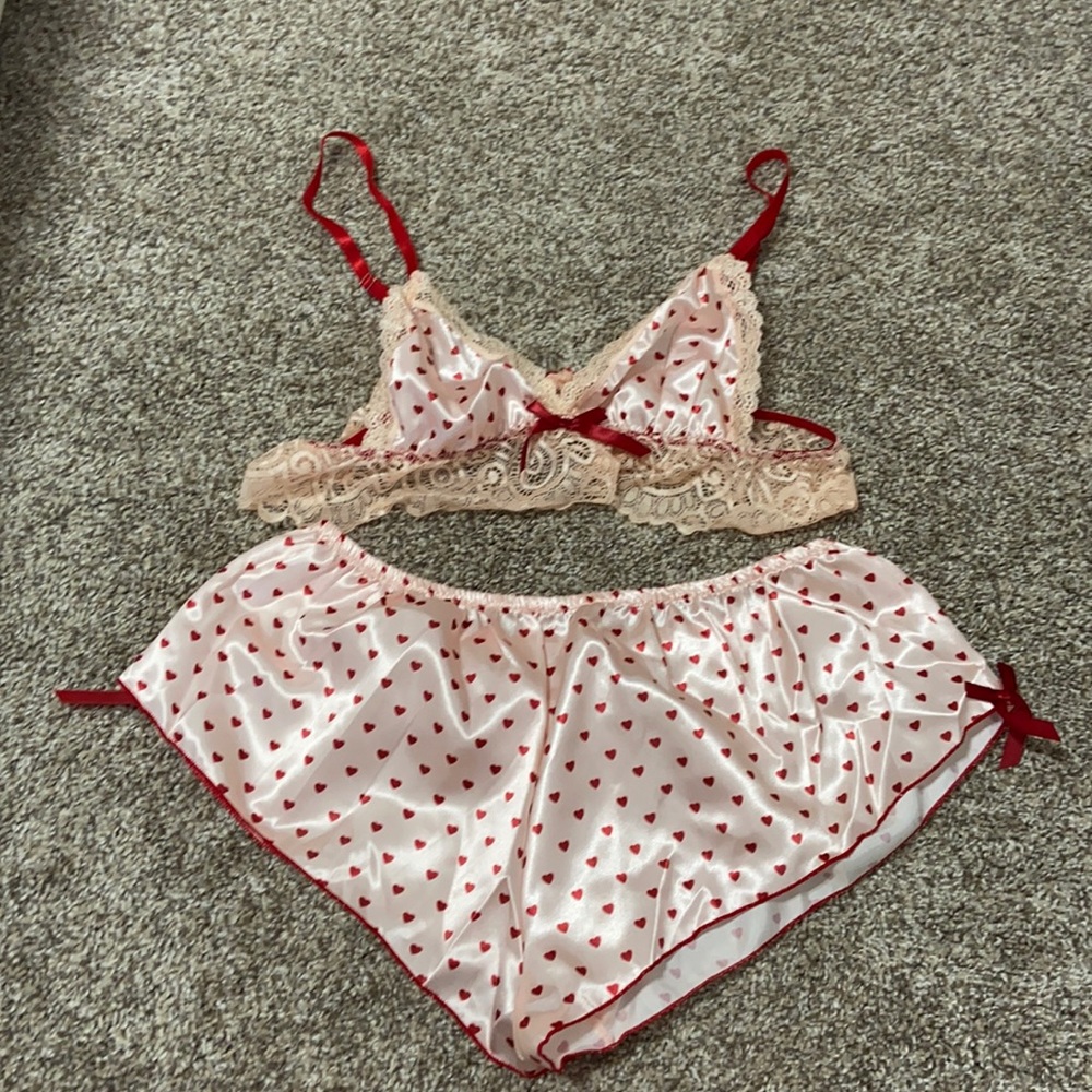 SHEIN Heart Lingerie Set NWOT